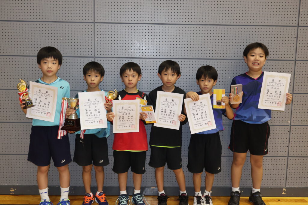 4年男子ダブルス 表彰式