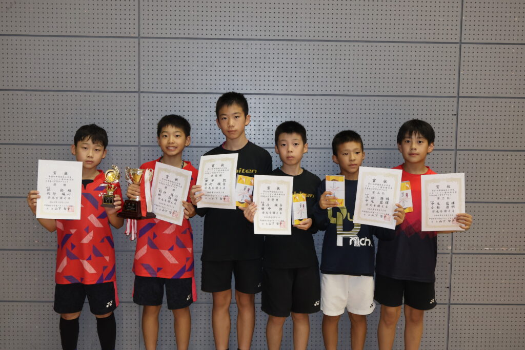 5年男子ダブルス 表彰式