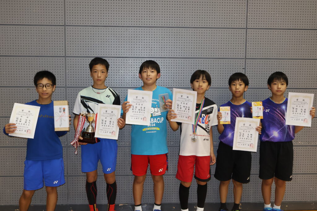 6年男子ダブルス 表彰式