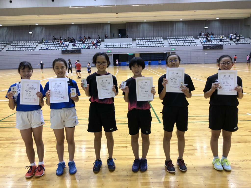 6年女子ダブルス 表彰式