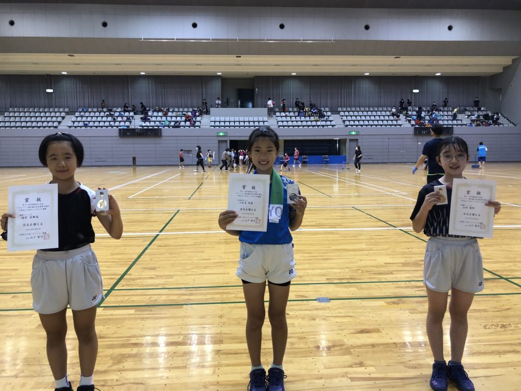 5年女子シングルス 表彰式