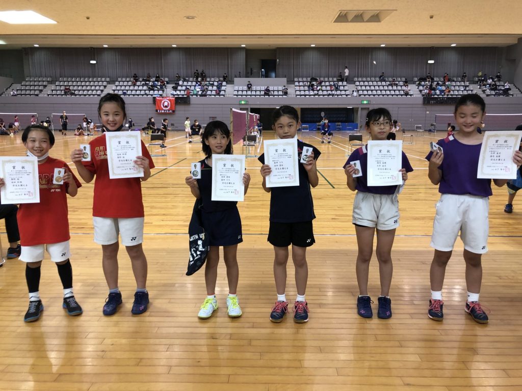 5年女子ダブルス 表彰式