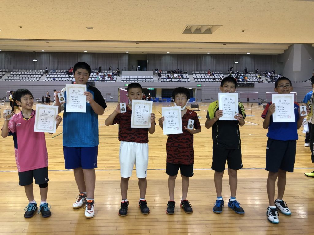 6年男子ダブルス 表彰式