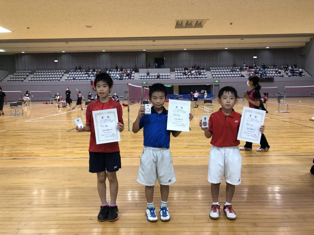 4年男子シングルス 表彰式