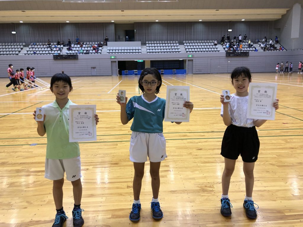 4年女子シングルス 表彰式