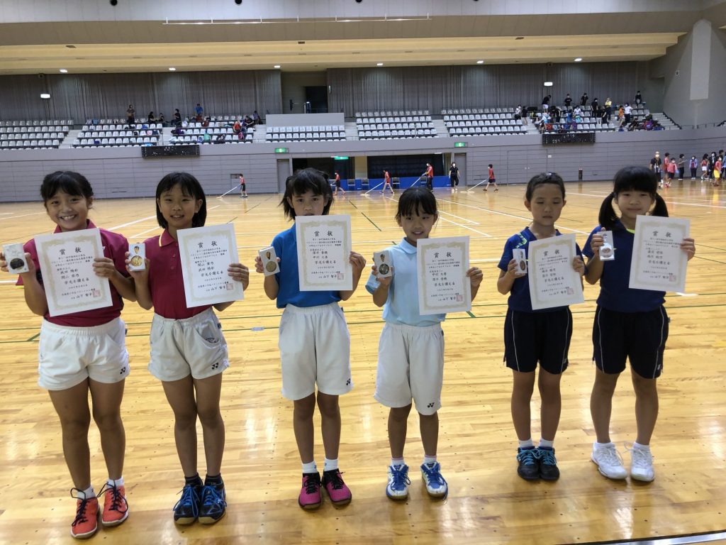 4年女子ダブルス 表彰式
