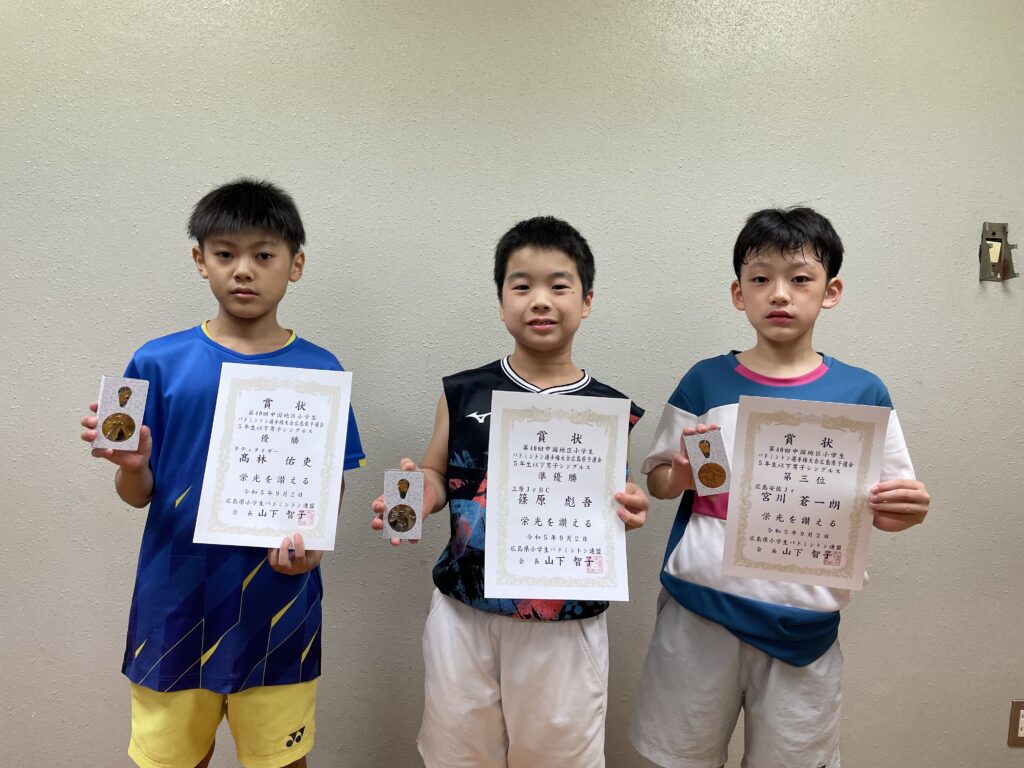 第40回中国地区小学生バドミントン選手権大会広島県予選会