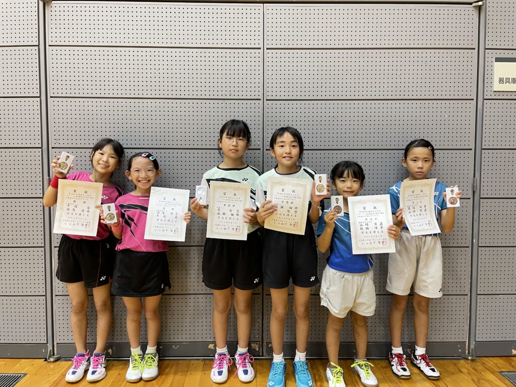 4年女子ダブルス表彰式
