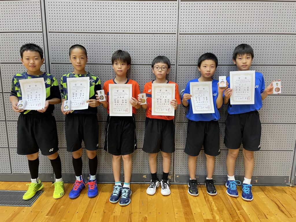 5年男子ダブルス表彰式