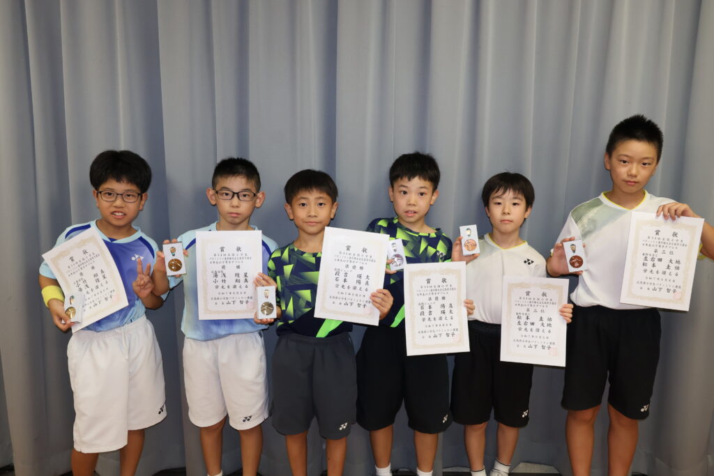 4年男子ダブルス 表彰式