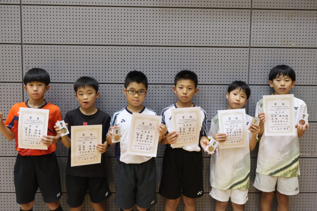 5年男子ダブルス 表彰式